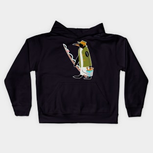 Penguin Fisherman Kids Hoodie